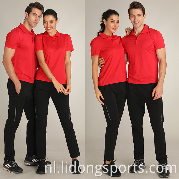 Lidong custom logo bedrijf uniform ademend werk shirts voor vrouwen